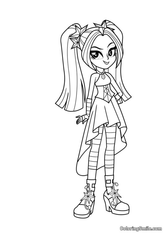 Aria Blaze d&rsquo;Equestria - Page de Coloriage