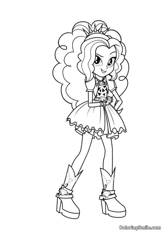 Adagio Dazzle d&rsquo;Equestria - Page de Coloriage