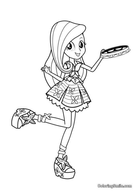 Fluttershy d&rsquo;Equestria - Page de Coloriage