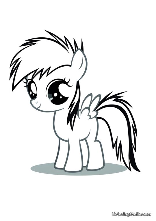 Rainbow Dash - Page de Coloriage