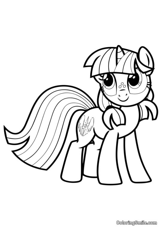 Poney Silverlay - Page de Coloriage
