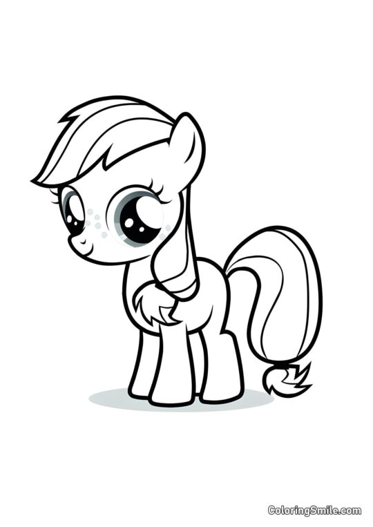 Petit Applejack - Page de Coloriage