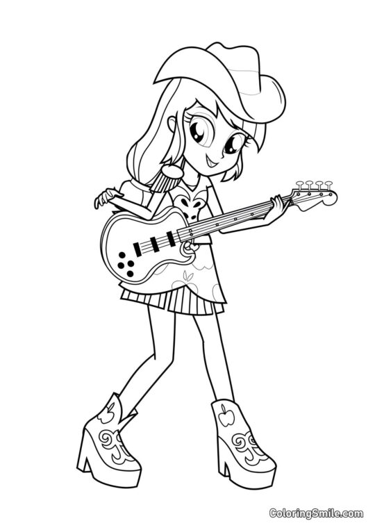 Applejack d&rsquo;Equestria - Page de Coloriage