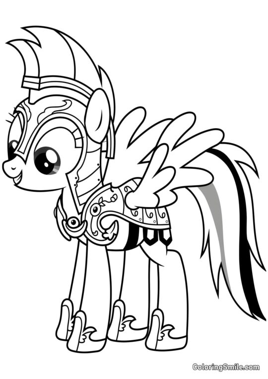 Poney Rainbow Dash - Page de Coloriage