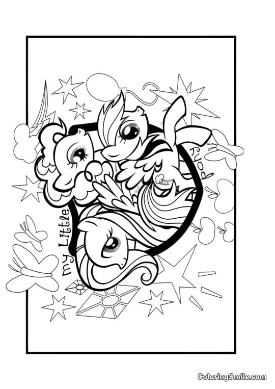 Mon Petit Poney - Page de Coloriage