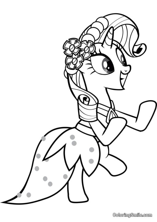 Poney Rarity - Page de Coloriage