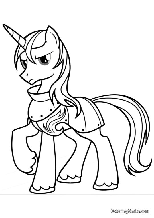 Shining Armor - Page de Coloriage