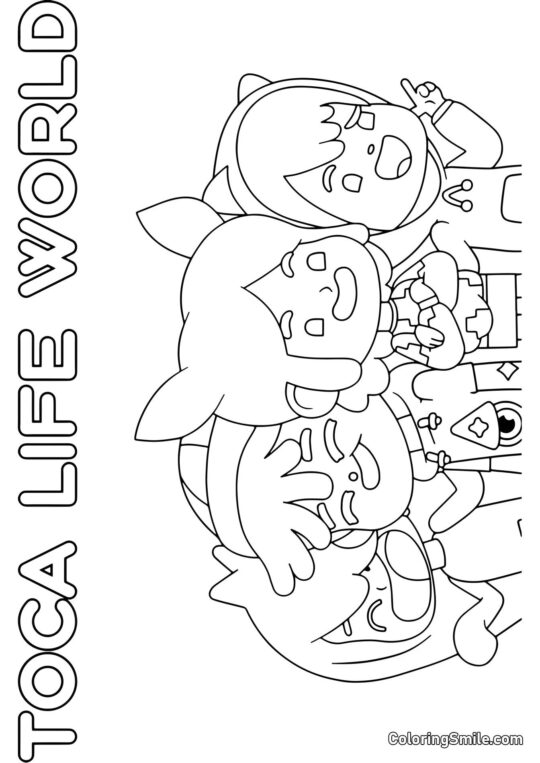 Monde de vie Toca Boca - Page de Coloriage