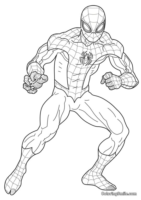 Spiderman - Page de Coloriage