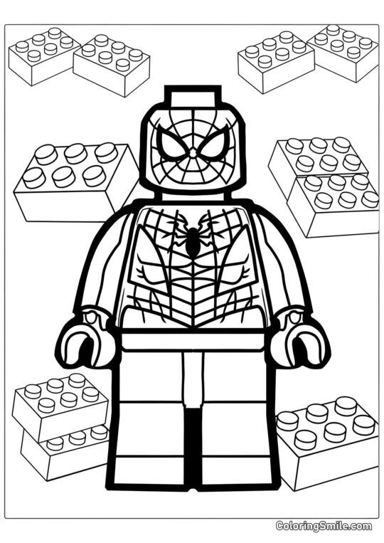 Lego Spider-Man - Page de Coloriage