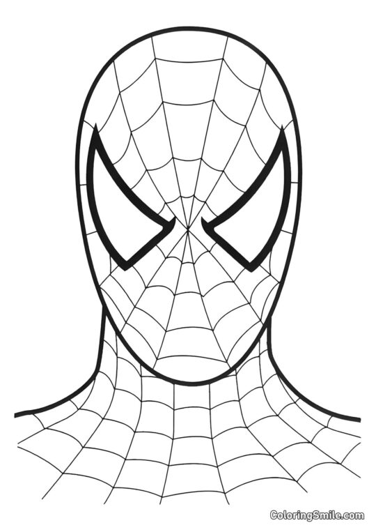 Masque de Spider-Man - Page de Coloriage