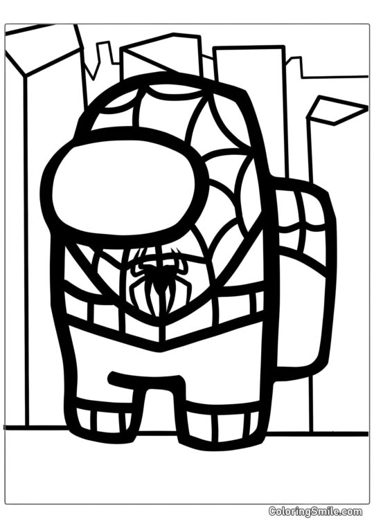 Spider-Man Among Us - Page de Coloriage