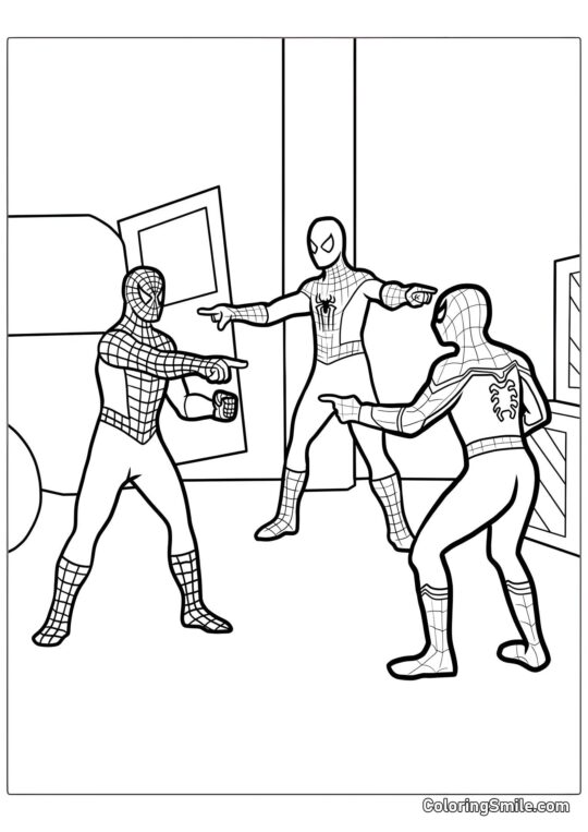 Mème Spider-Man - Page de Coloriage