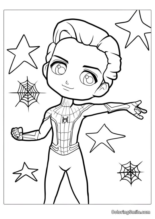 Mignon Tom Holland - Page de Coloriage