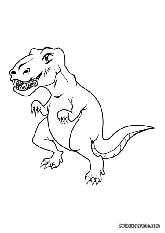 Tyrannosaurus T-Rex - Page de Coloriage