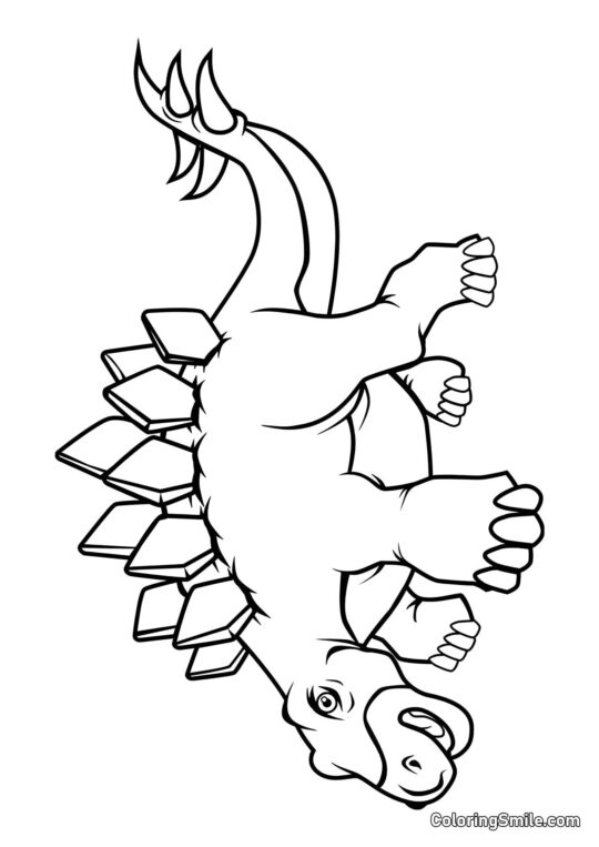 Stegosaurus - Page de Coloriage