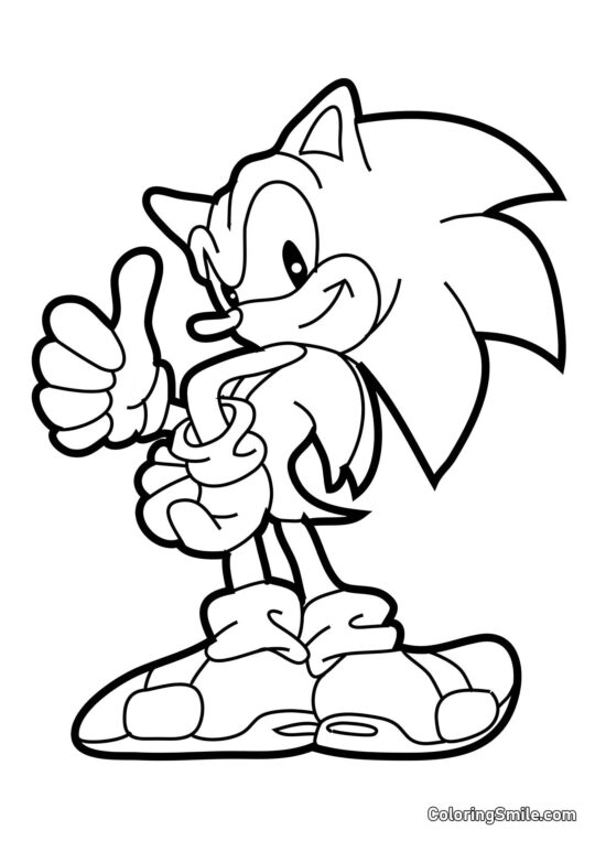 Sonic Sonic - Page de Coloriage