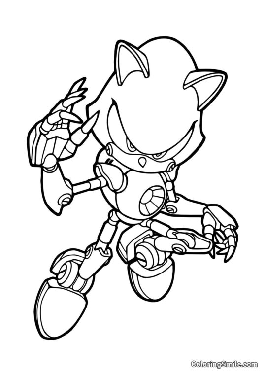 Sonic Métal Sonic Métal - Page de Coloriage