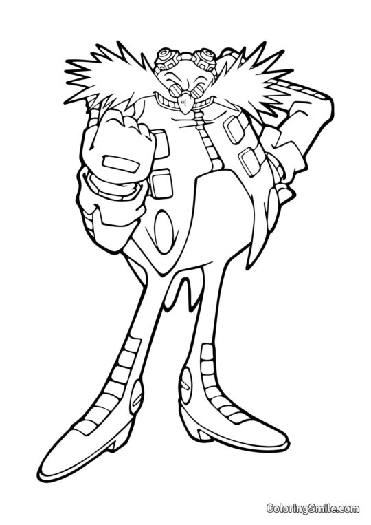 Docteur Eggman Docteur Eggman - Page de Coloriage