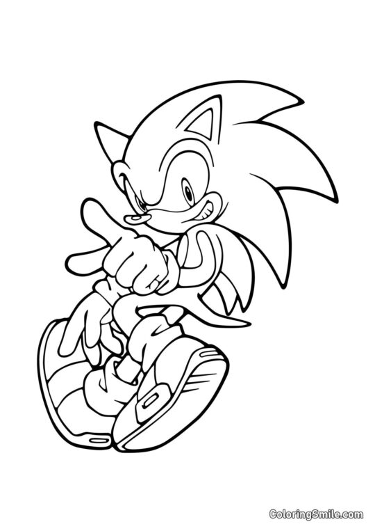 Sonic Hérisson Sonic Hérisson - Page de Coloriage