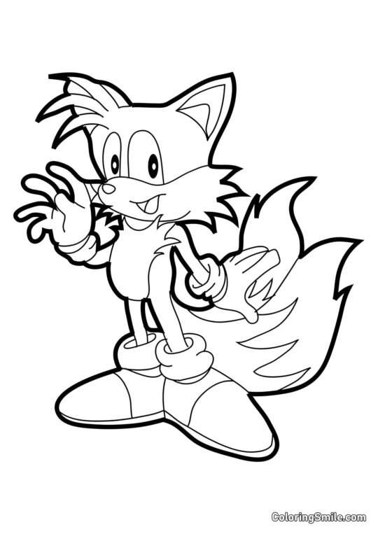 Miles – L’ami de Sonic Miles – L’ami de Sonic - Page de Coloriage