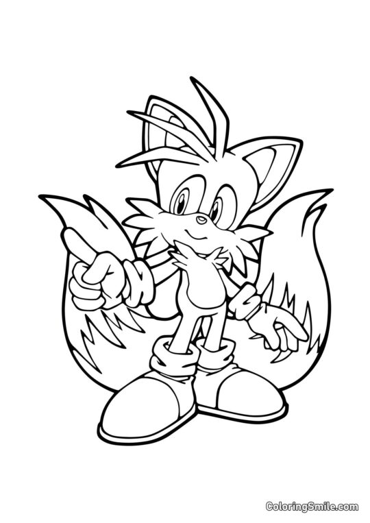 Miles de Sonic Miles de Sonic - Page de Coloriage