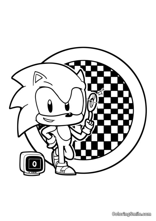 Sonic No.1 Sonic No.1 - Page de Coloriage