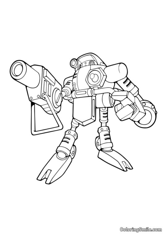 Robot E-102 Gamma de Sonic Robot E-102 Gamma de Sonic - Page de Coloriage