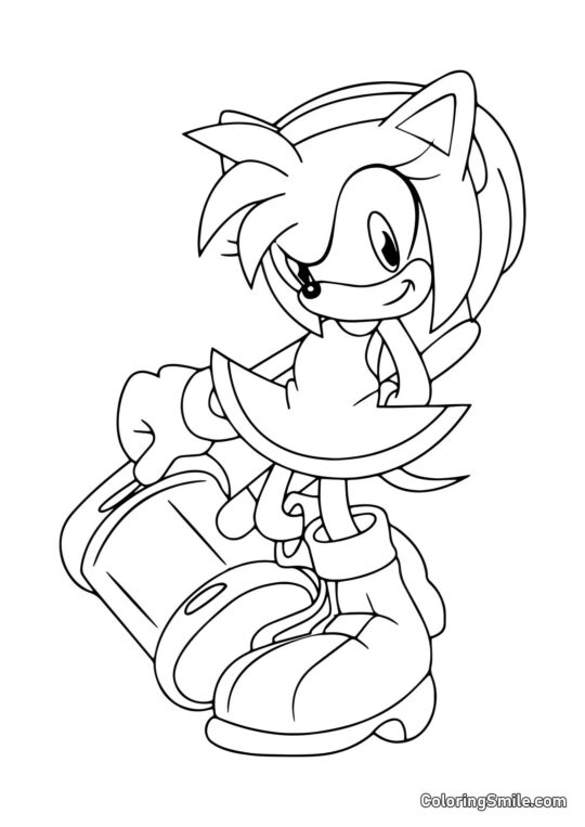 Rose et Marteau Rose et Marteau - Page de Coloriage