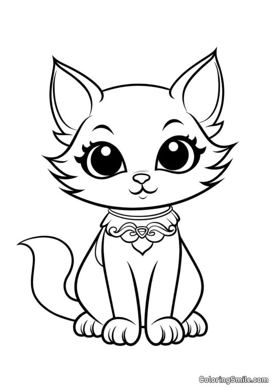 Chat Aristocratique - Page de Coloriage