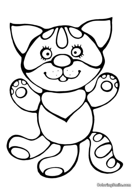 Chaton de Conte de Fées - Page de Coloriage