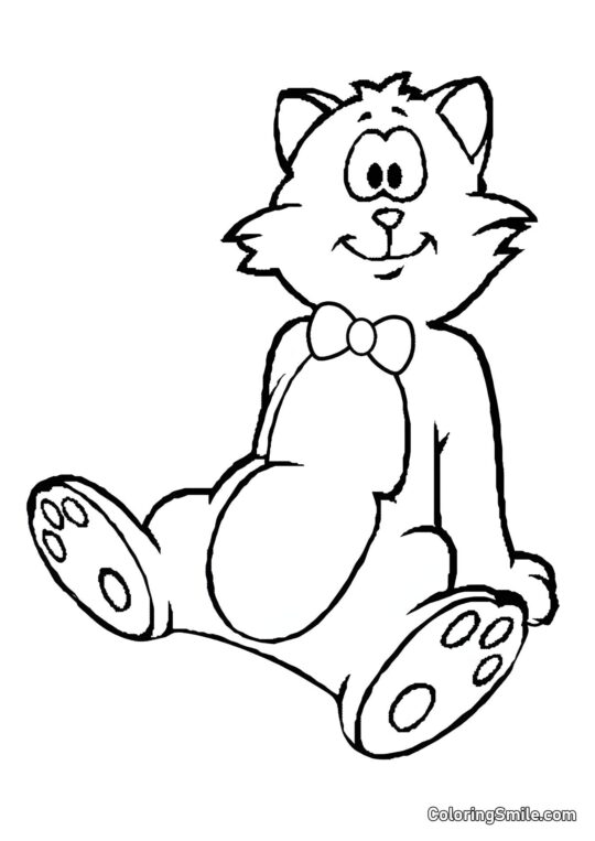 Chat Veut Jouer - Page de Coloriage