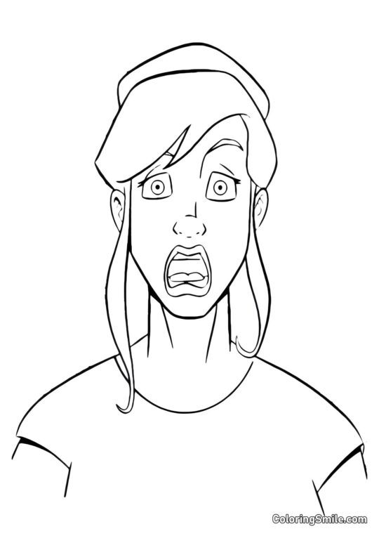 April O&rsquo;Neil Choquée - Page de Coloriage