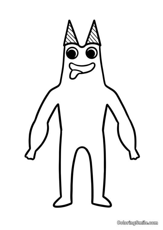 Banban montre sa langue - Page de Coloriage