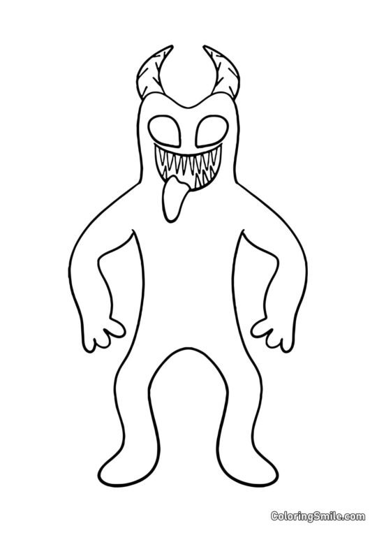 Banban maléfique - Page de Coloriage