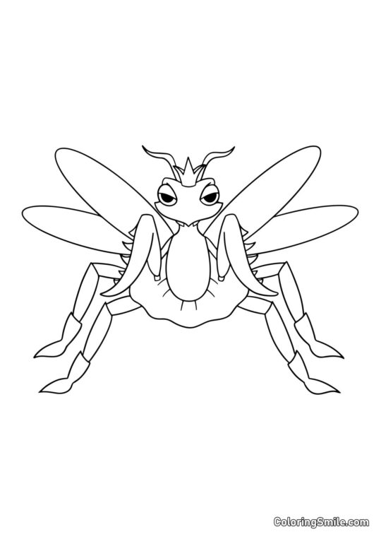 Mademoiselle Luna de la maternelle Banban - Page de Coloriage