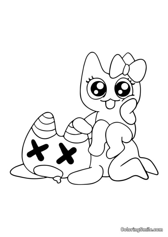 Kawaii Banban et Banbalina - Page de Coloriage