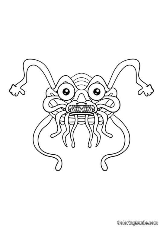 Noodle Ninja de la maternelle Banban - Page de Coloriage