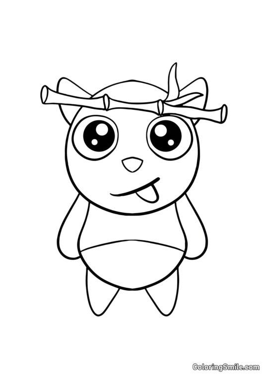 Panda Bamboo de la maternelle Banban - Page de Coloriage