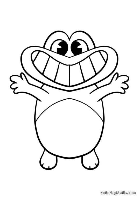 Shérif Jeff souriant de la maternelle Banban - Page de Coloriage