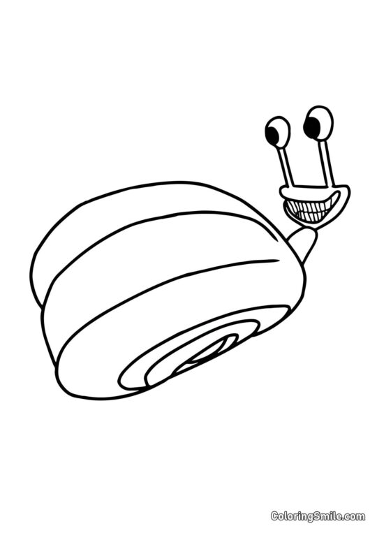 Escargot géant de la maternelle Banban - Page de Coloriage