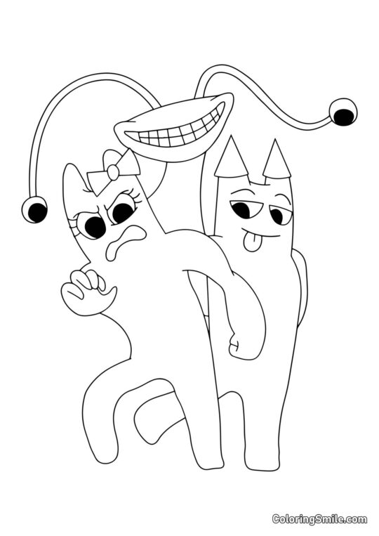 Banban, Banbalina et l&rsquo;escargot Selene - Page de Coloriage