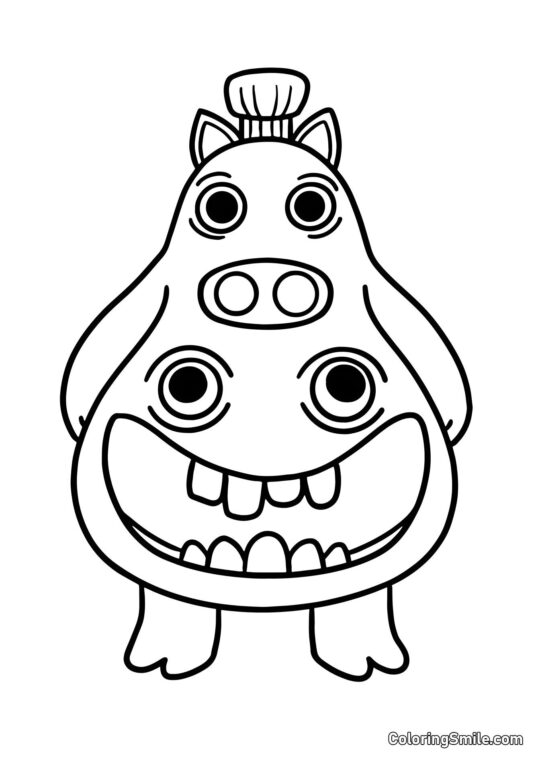 Chef Pigster de la maternelle Banban - Page de Coloriage