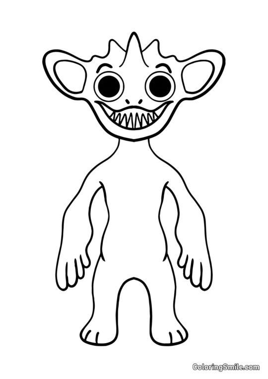 Miley souriante de la maternelle Banban - Page de Coloriage