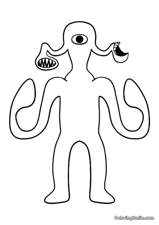 Geyser toxique de la maternelle Banban - Page de Coloriage