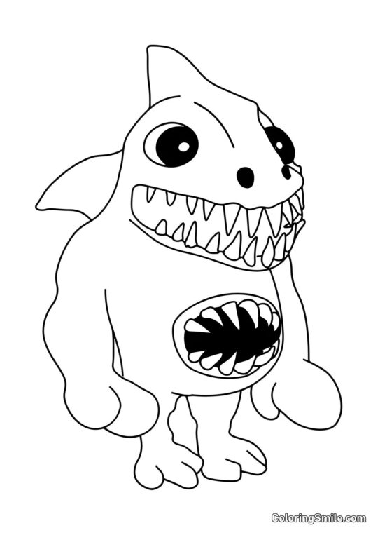Requin Clie de la maternelle Banban - Page de Coloriage