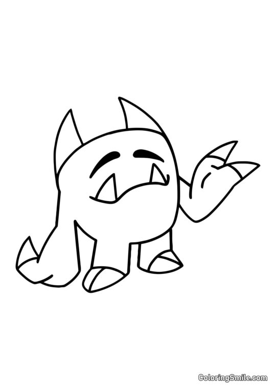 Capitaine Fiddles mignon - Page de Coloriage