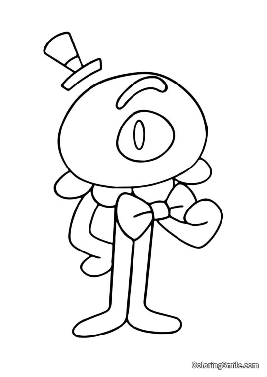 Stinger Flynn en costume - Page de Coloriage