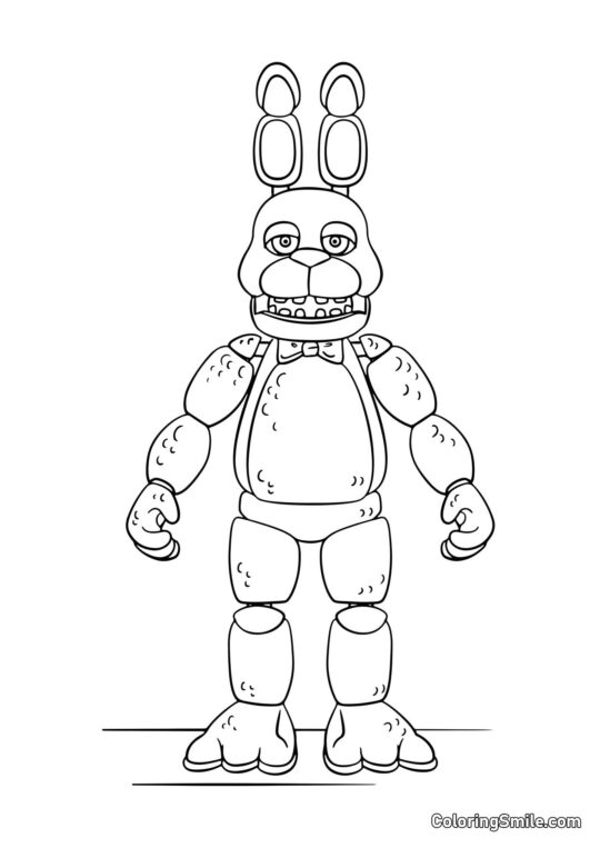 Animatronique Bonnie Animatronique Bonnie - Page de Coloriage