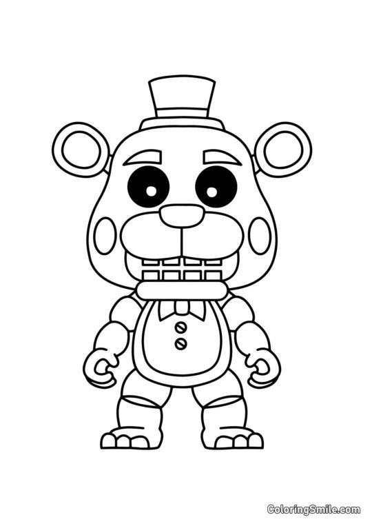 Freddy Bear de FNAF Freddy Bear de FNAF - Page de Coloriage